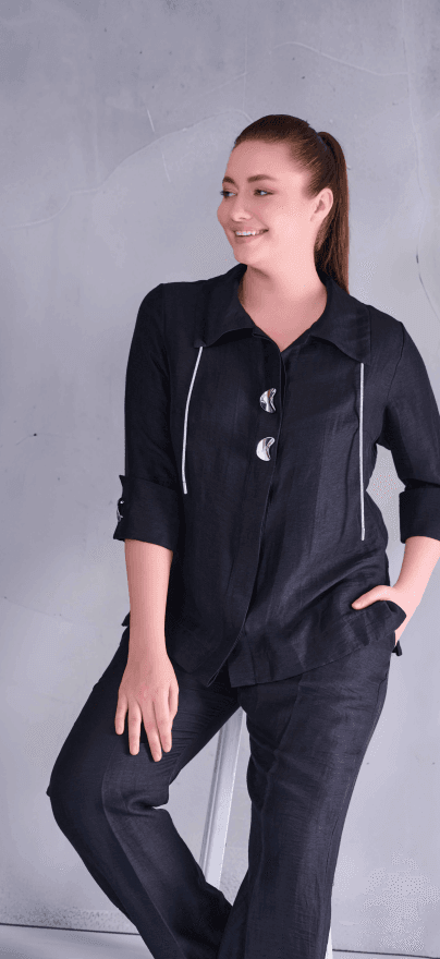 DE WHİTE'S - SİYAH PANTOLON